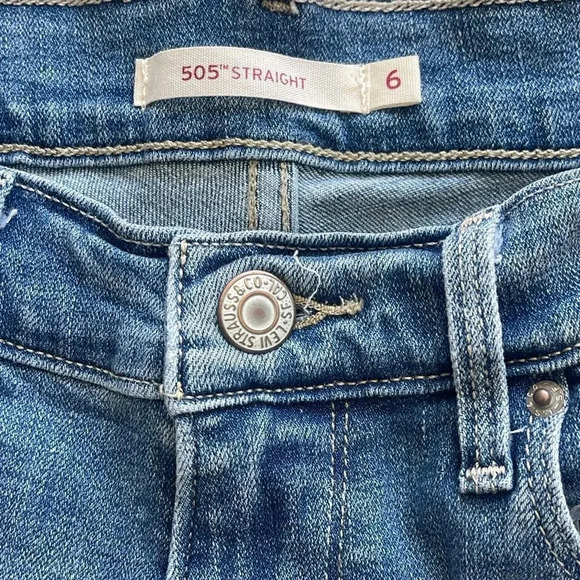 Levi's 505™ STRAIGHT LEG WOMEN'S JEANS Mid rise Size 6 W28 x L38 - Picture 11 of 13